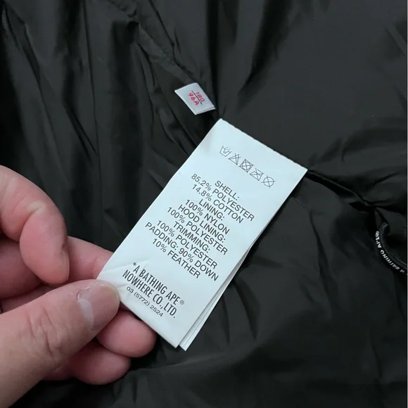 NWT-AAPE by A Bathing Ape (BAPE) Hooded Down Coat - Men L/WomenXL - Picture 13 of 13